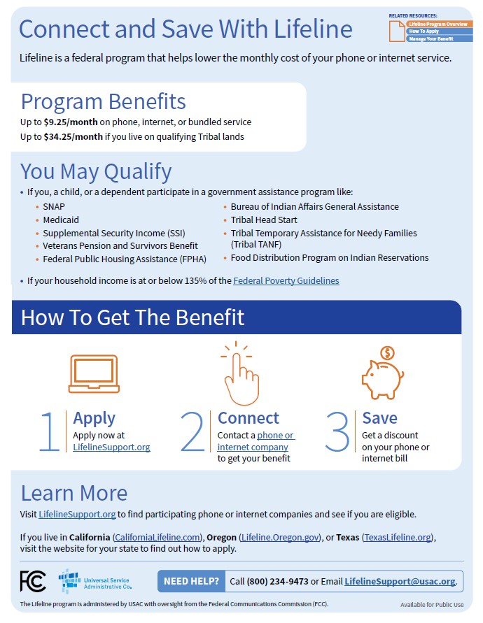 Lifeline Overview Flyer